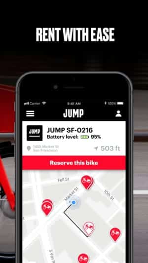 A photo of JUMP Bikes, Top 10 Mobile App UI of March 2018