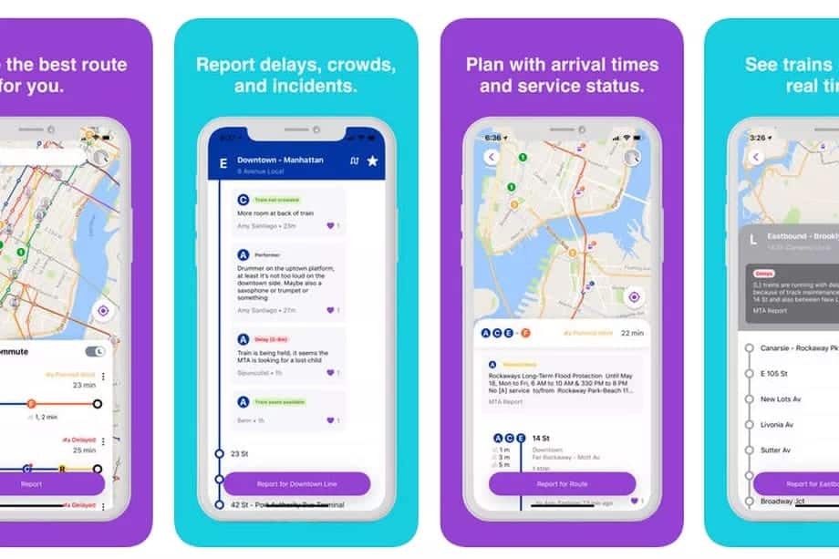 A photo of Pigeon - NYC Subway App, Top 5 Mobile App Designs of June 2018